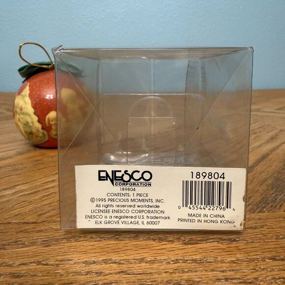 Vintage Enesco Precious Moments 1994 Round Christmas Ornament With Box - Picture 7 of 10